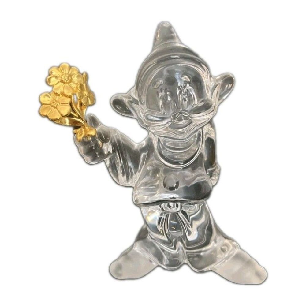 Retired Disney Lenox Daisies from Dopey Crystal Figure Only No Box/Certificate